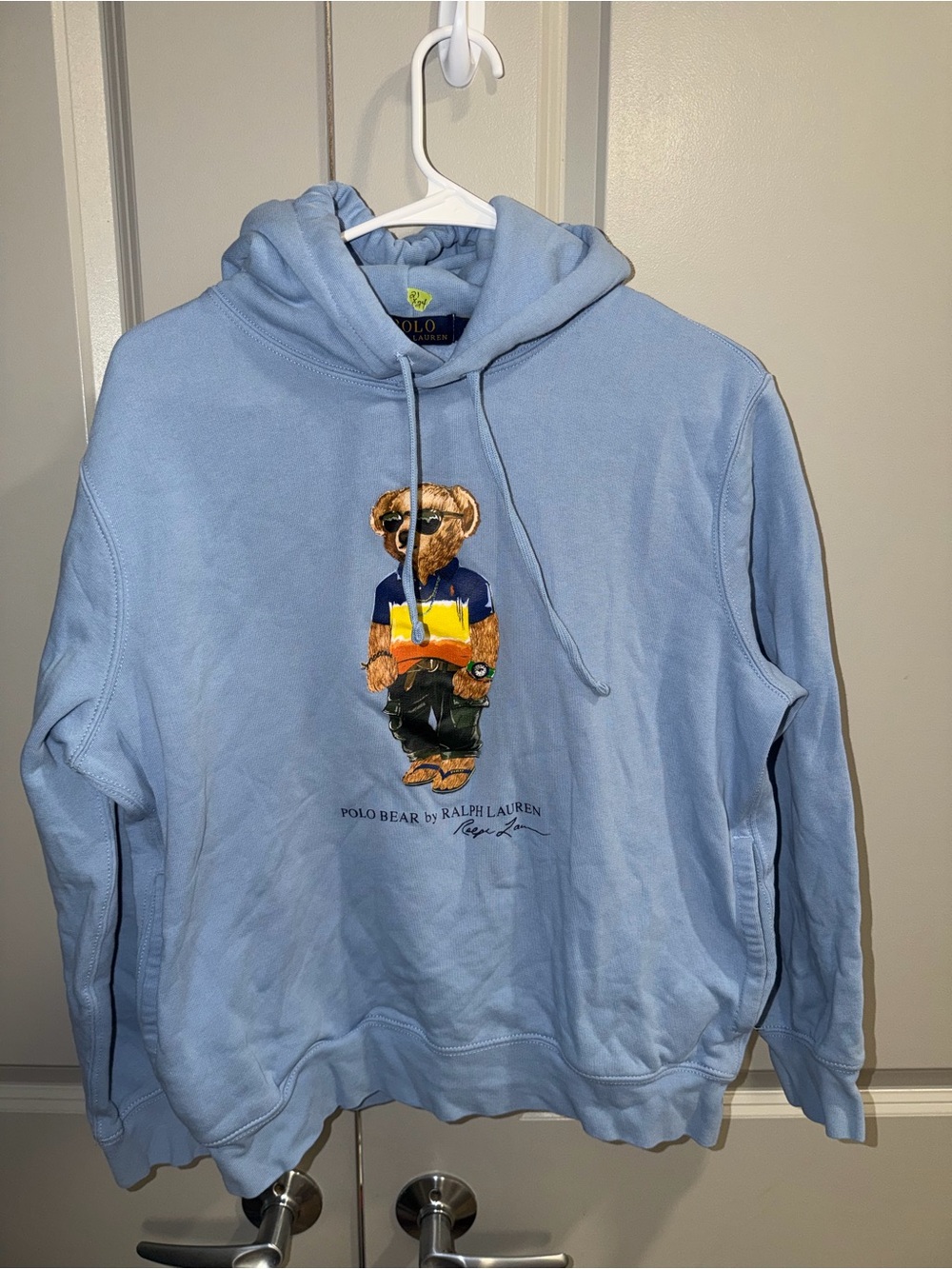 Ralph Lauren Light Blue Polo Bear Hoodie